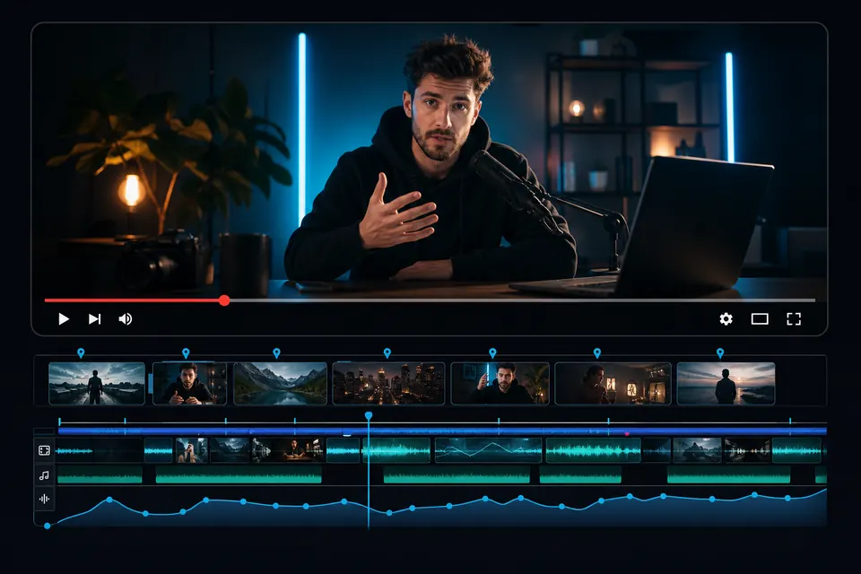 YouTube Video Editing illustration